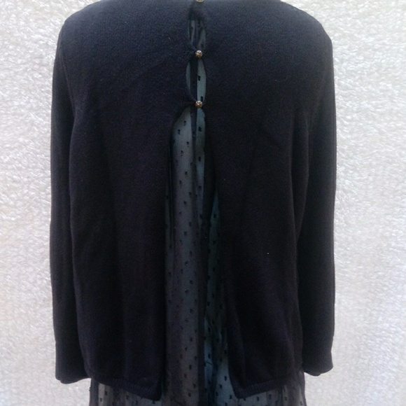 Luck Brand Sweater w blouse inlay - Picture 5 of 6